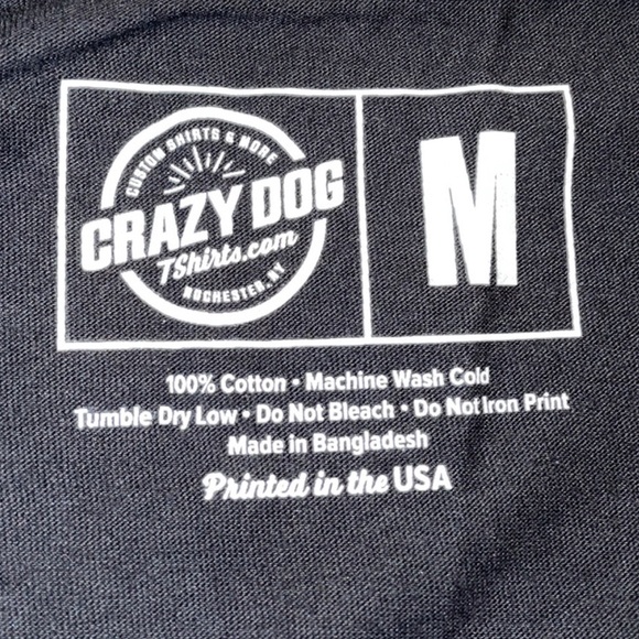 Crazy Dog T-Shirts - I Flexed And The Sleeves Fell Off Black Tank Top - Picture 5 of 8